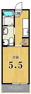 七条AYメゾン【2-B号室】の間取り