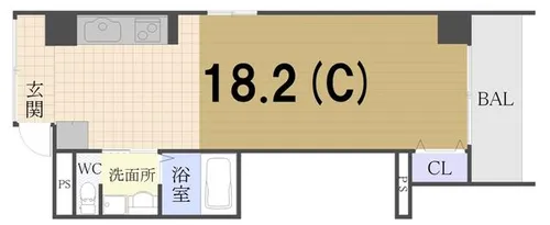 リンツ御池【8階】の間取り