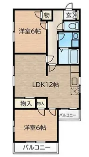 メゾンユタカ【2階】の間取り