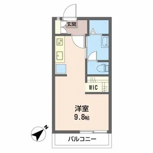 サンシャトー秋桜【106号室】の間取り