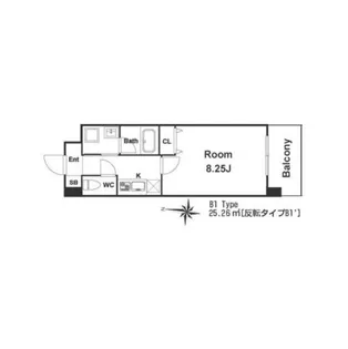 カサルテ吹田青葉丘【0302号室】の間取り