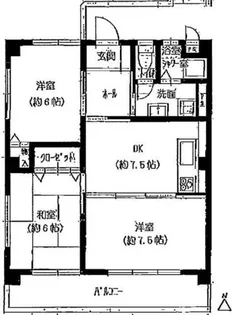 王塚台マンション【2階】の間取り