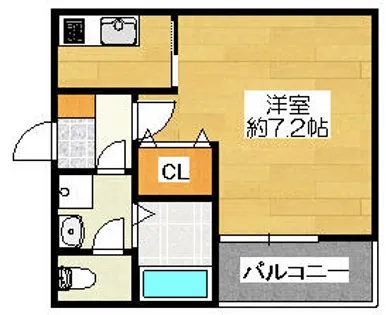 BRAVEBASE針摺南【301号室】の間取り