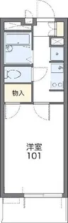 レオパレスルナ51【4階】の間取り