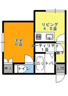 メゾン・ルピナス【201号室】の間取り