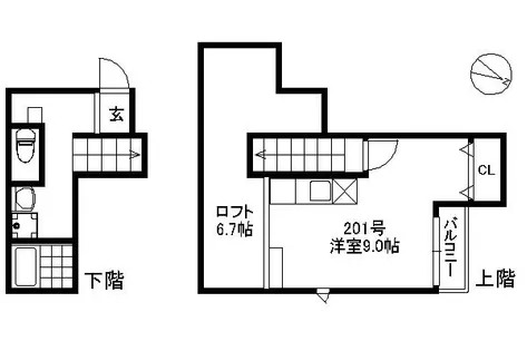 福岡県福岡市中央区地行2丁目【アパート】の外観