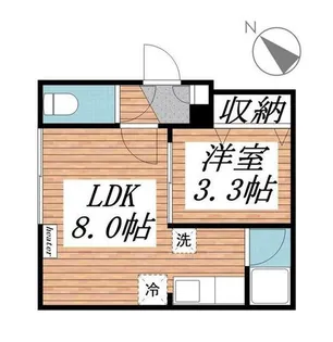 エルサーニ白石【0201号室】の間取り