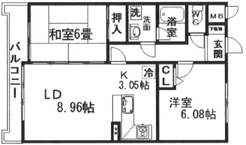 キングスコート美合ステイション【402号室】の間取り