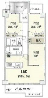 サニーコート山科【301号室】の間取り