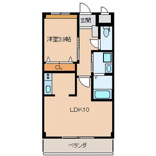 ルコネッサンス【203号室】の間取り