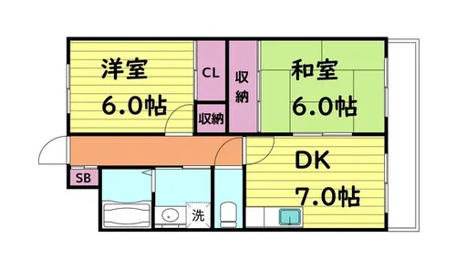 アモール永田【4階】の間取り