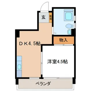 明治第4ビル【3階】の間取り