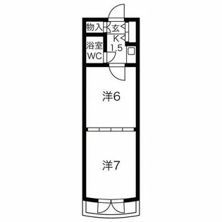 東和マンション広小路【6階】の間取り