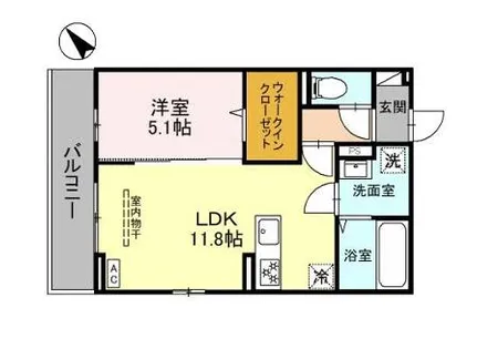 Mon Amour 知原【3階】の間取り