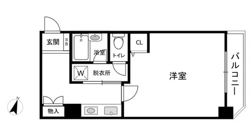 佐竹マンション【4階】の間取り