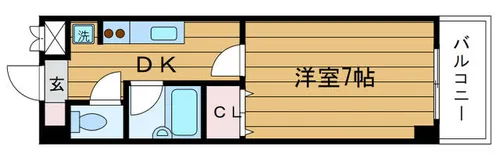 プランドール千里【2階】の間取り