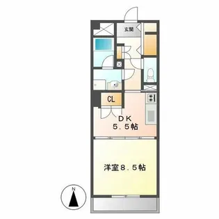 フィオレンテ本山【1階】の間取り