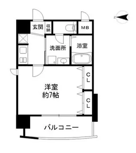 サムティ京都二条【7階】の間取り