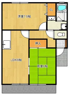 ウィンディア大蔵【201号室】の間取り