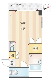 パティオ箱崎【101号室】の間取り