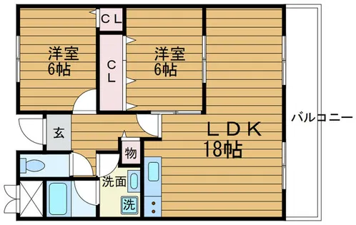 エスポワール千里【3階】の間取り