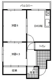 サンクレオ西野【1階】の間取り