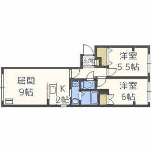 ノインフォーゲル【4階】の間取り
