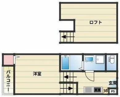 フェリチタ【203号室】の間取り