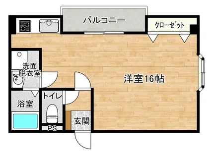 リージョンハウス【208号室】の間取り