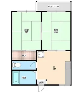 タウニーFⅠ【205号室】の間取り