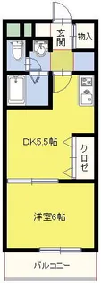 コムフォート室見【402号室】の間取り