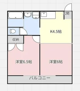レジデンス田中【202号室】の間取り