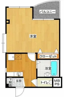 ソラール羽衣【204号室】の間取り