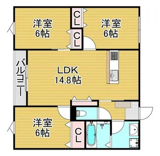 Taormina下府【3階】の間取り