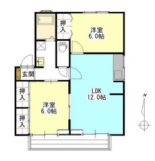 セントポーリア【2階】の間取り