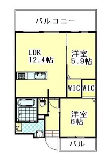 ルッシェ春日公園【3階】の間取り