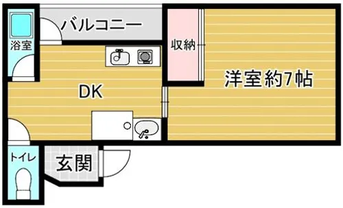 中央ハイツナカハラ【3階】の間取り