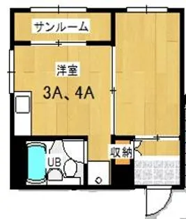 プレアール瓜破西【4-A号室】の間取り