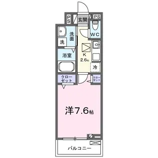 ヒカルサ加古川別府【1階】の間取り