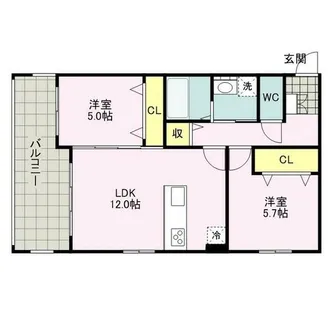 PHOENIX福津BAYSIDE【201号室】の間取り
