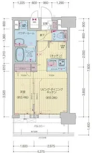 プレサンス太閤通駅前デュプル【13階】の間取り