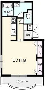 マンション サクセスⅡ【302号室】の間取り