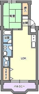 緑地マンション【4階】の間取り
