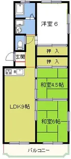 エルハイム・ヤスタケ【107号室】の間取り
