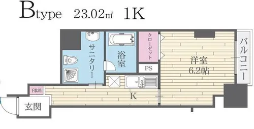 HF河原町二条レジデンス【0603号室】の間取り