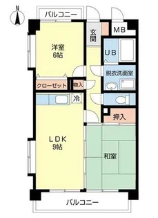 アーバンリブ【3階】の間取り