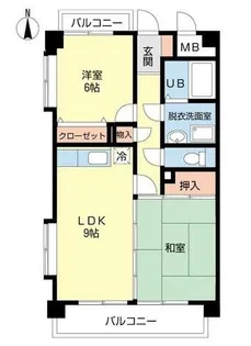 アーバンリブⅡ【3階】の間取り