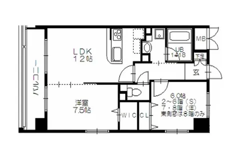 IB弐番館【5階】の間取り