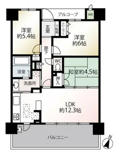 サンシャイン立花【1102号室】の間取り