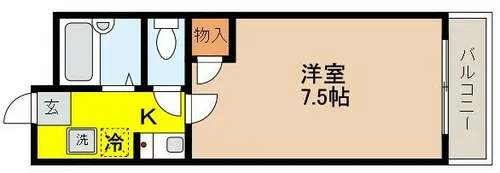 メゾン・ルウ住吉【2階】の間取り
